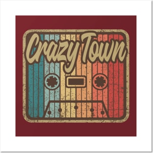 Crazy Town Vintage Cassette Posters and Art